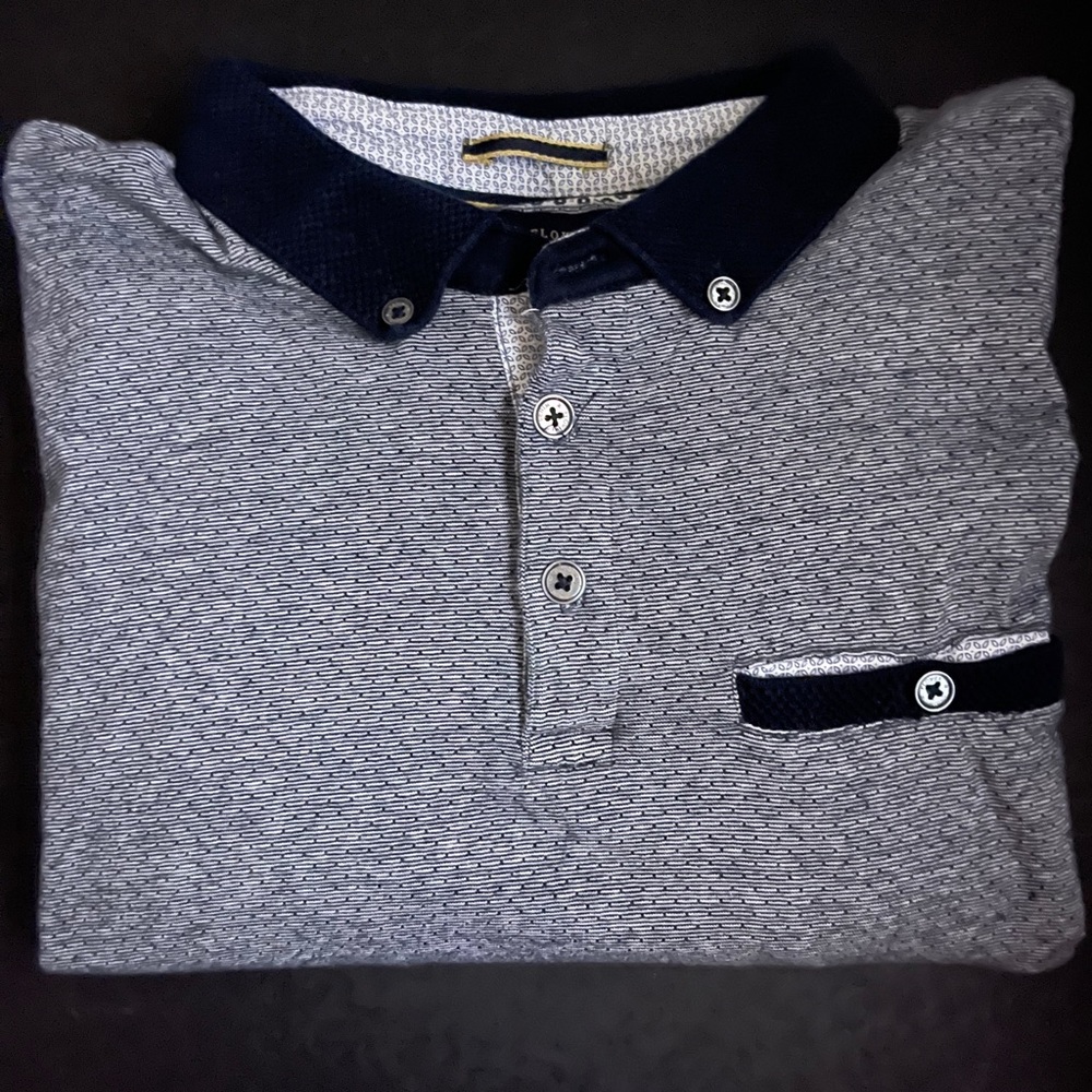 Men’s Denim & Flower Ricky Singh Polo